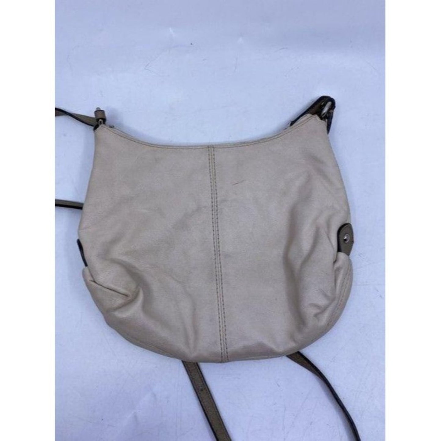 coach small beige leather cross body bag