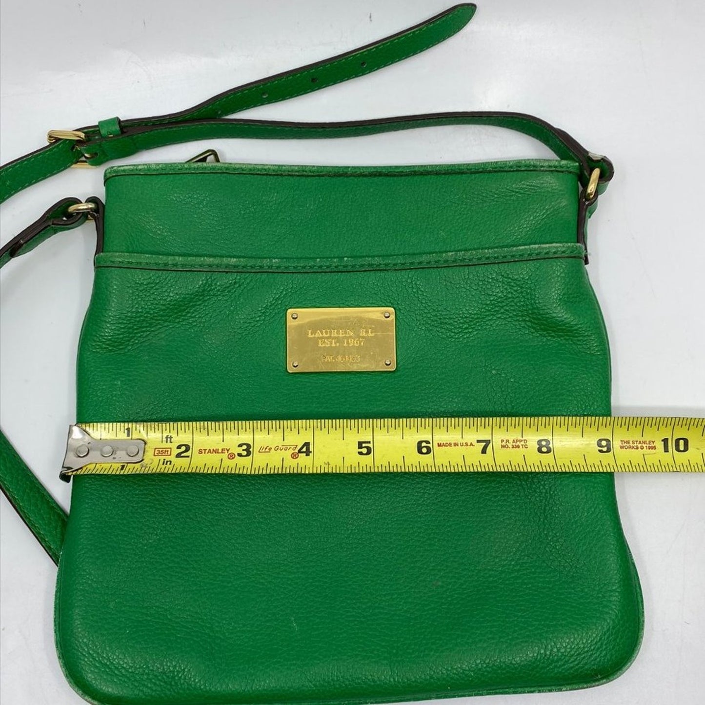 RALPH LAUREN Green Medium leather Cross-body