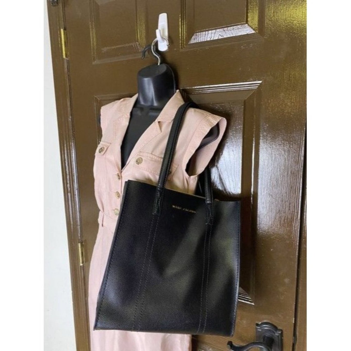 Marc Jacobs Repeat Black Leather Cross Body Bag