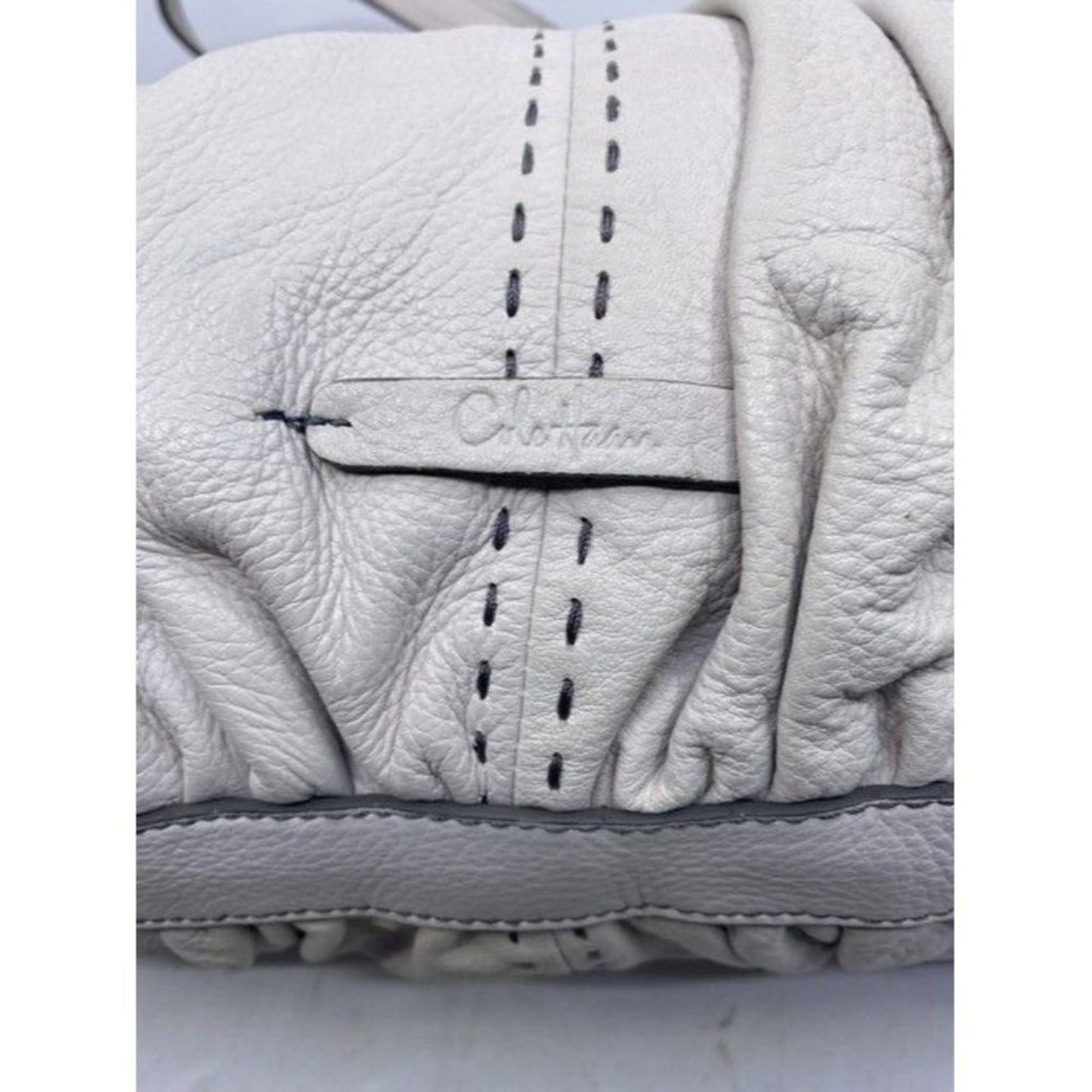 Cole Haan Xl Wqhite Leather Shoulder Bag