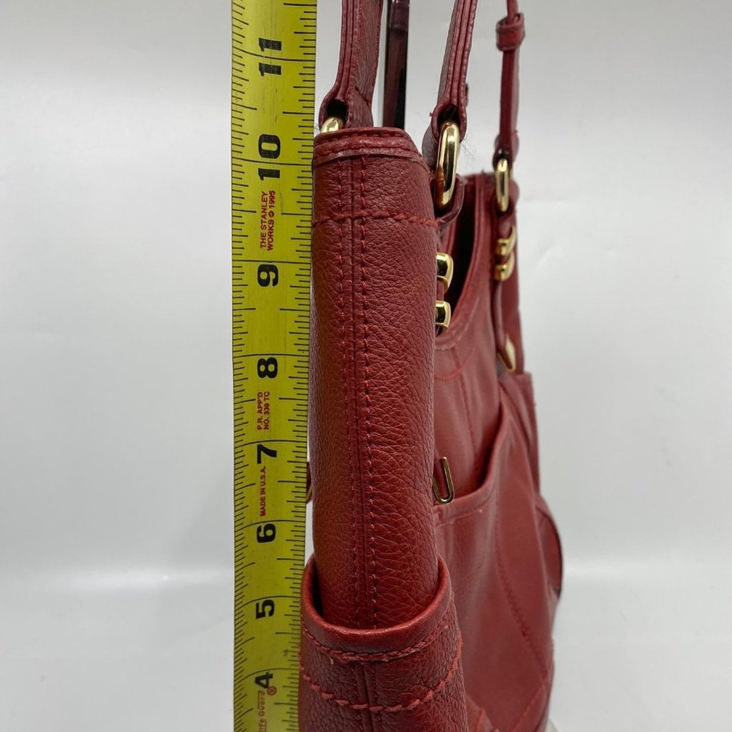 TIGNANELLO Red Leather Shoulder Bag