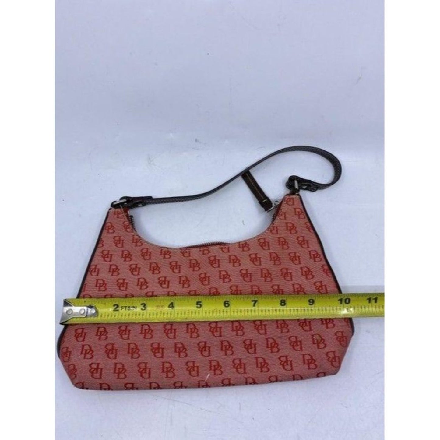 Dooney and Bourke mini purse red fabric hobo bag