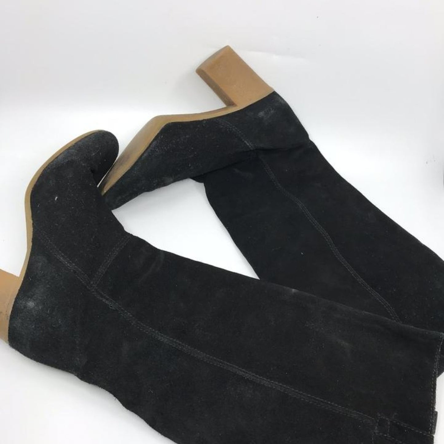 Zara Black Knee High Boots/Booties Size: US 8