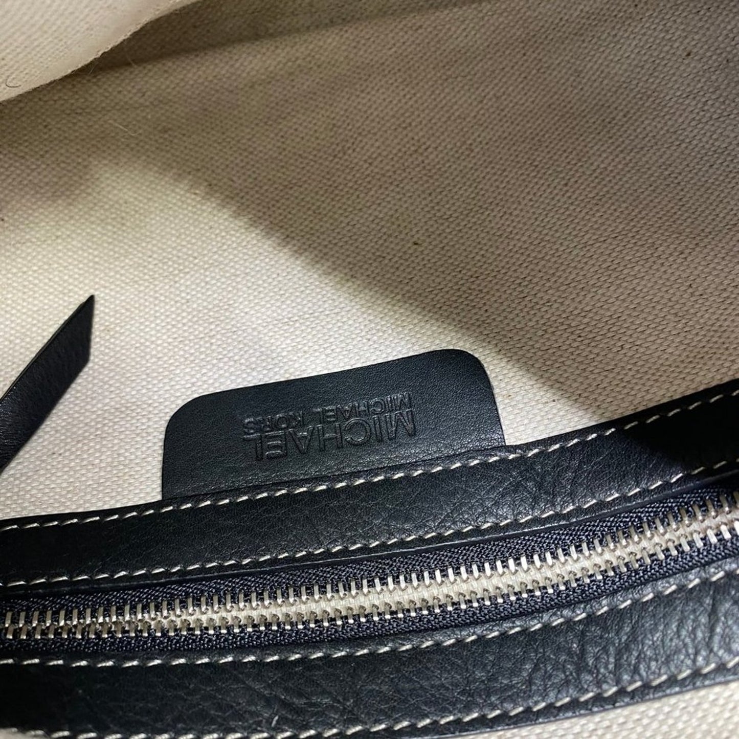 Michael Kors Medium Black Fabric Shoulder Bag