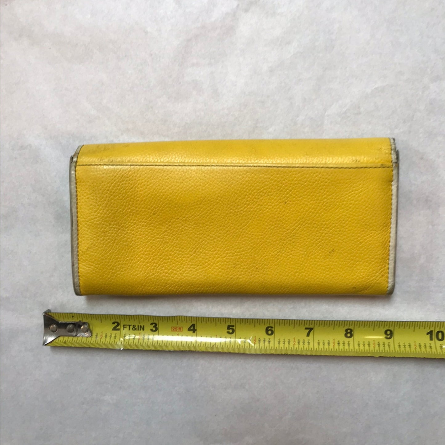 Coach Yellow Rouge Leather Wristlet