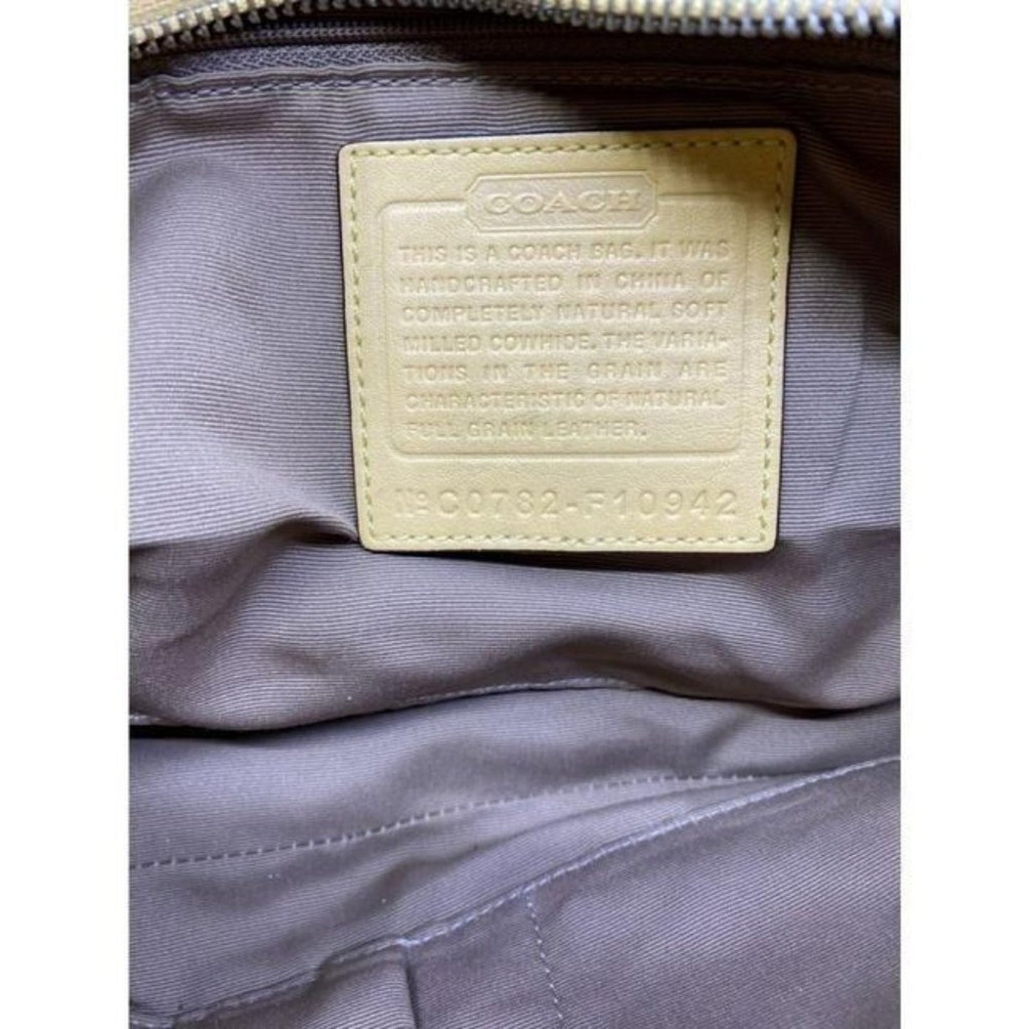 coach medium w adjustable strap yellow leather cro
