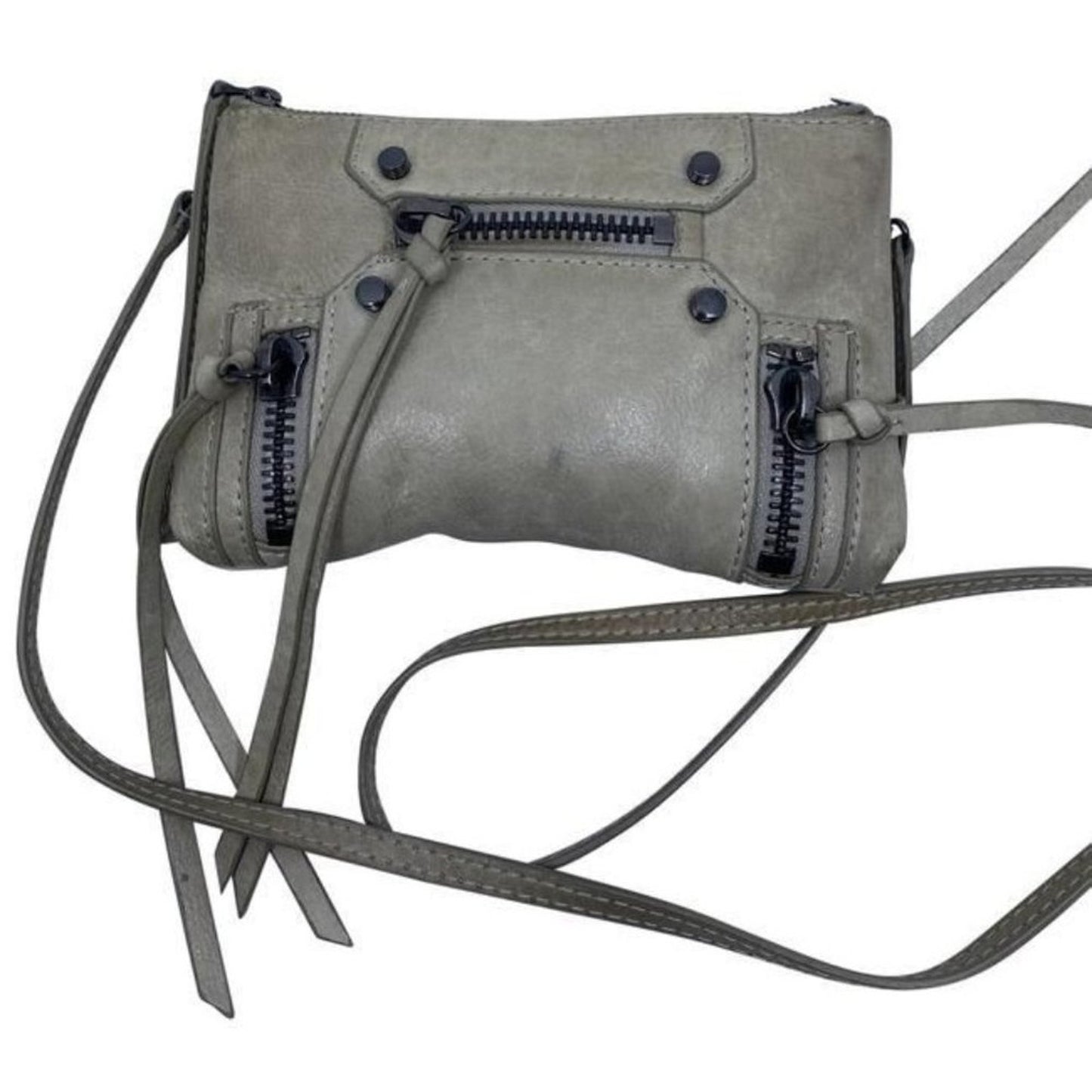 Botkier Logan Gray Leather Cross Body Bag