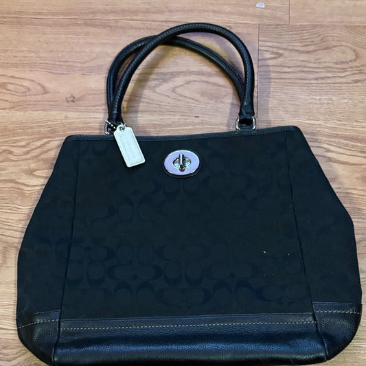 Coach Black Signature Shoulder Bag