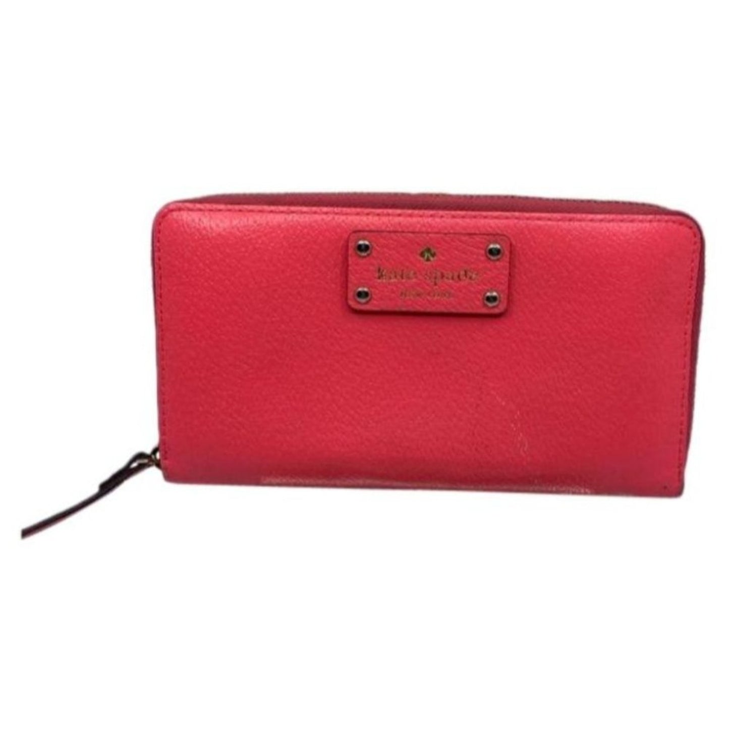Kate Spade Women's Pink Tan Zipper Wallet