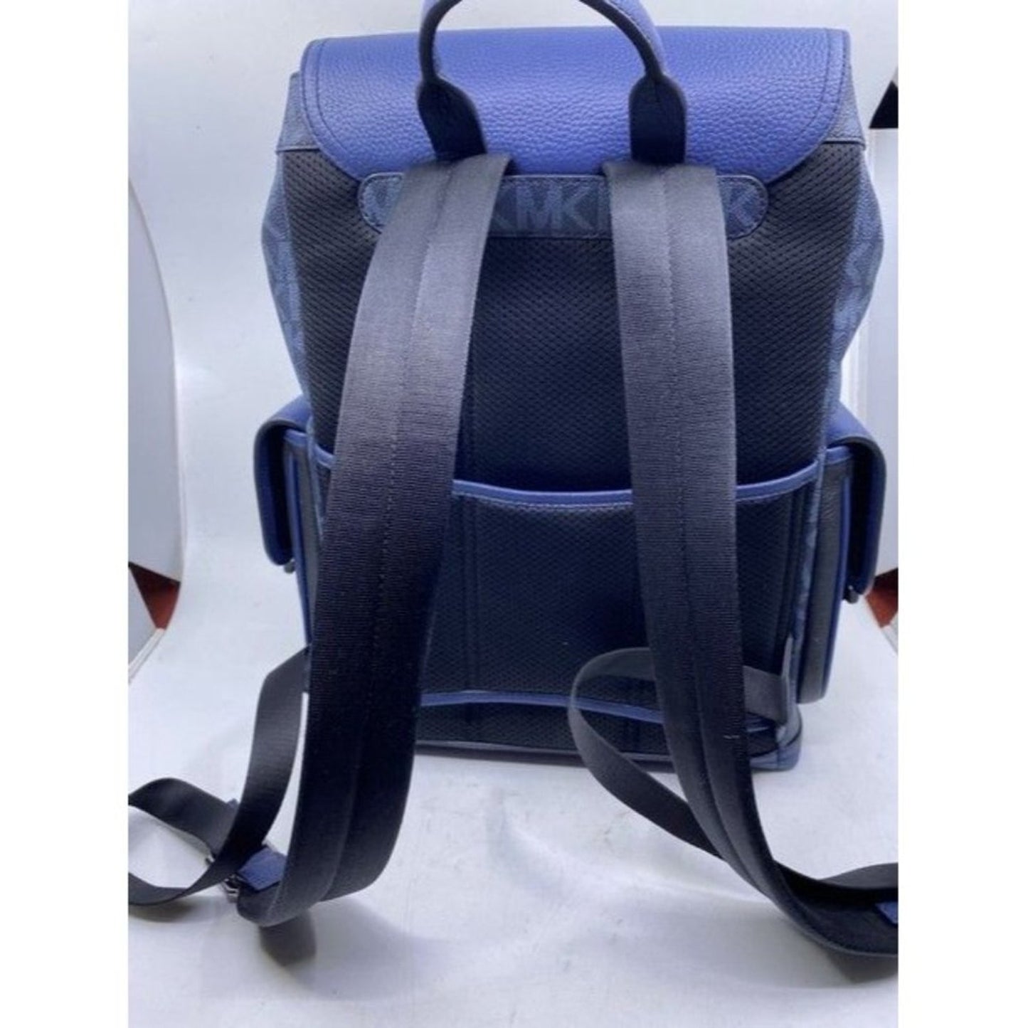 Michael Kors Hudson Logo And Rucksack Admiral Mlti Leather Backpack