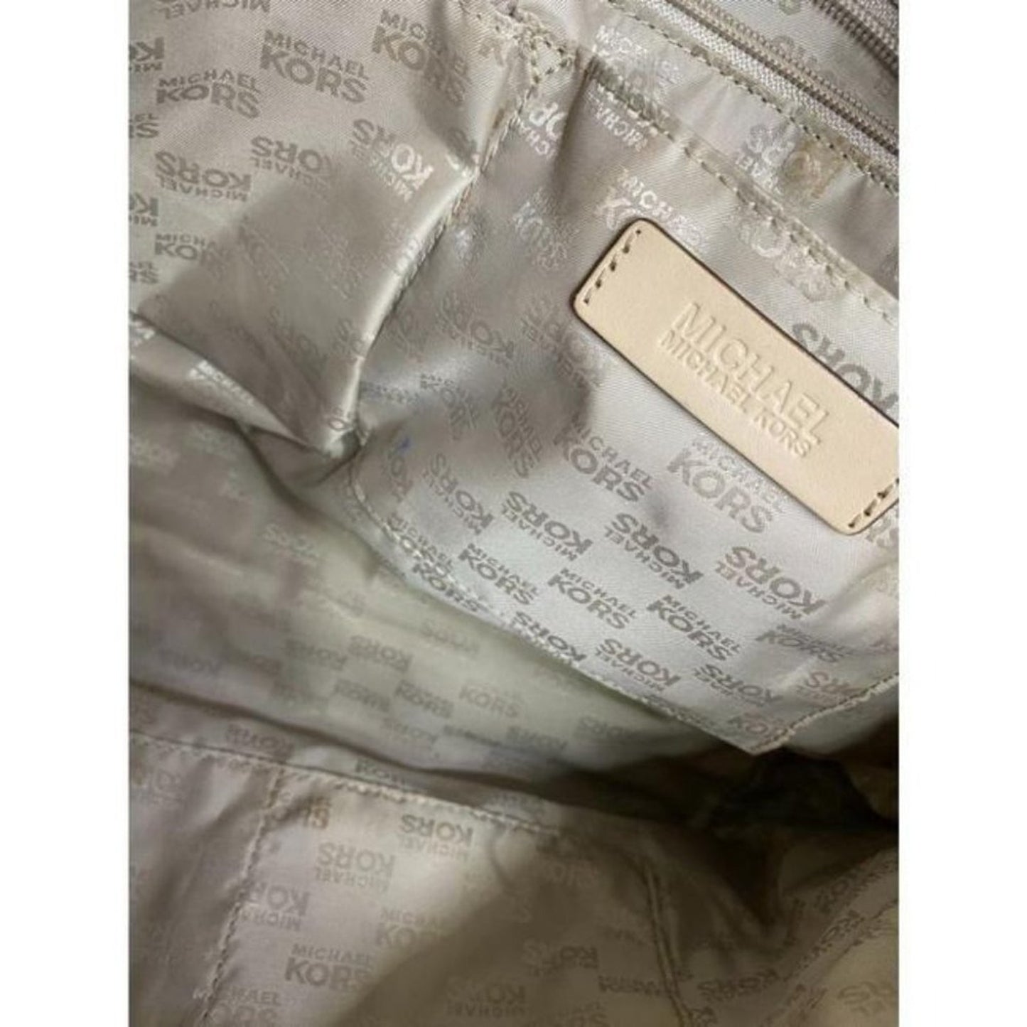 michael kors large brown patent leather shoulder b
