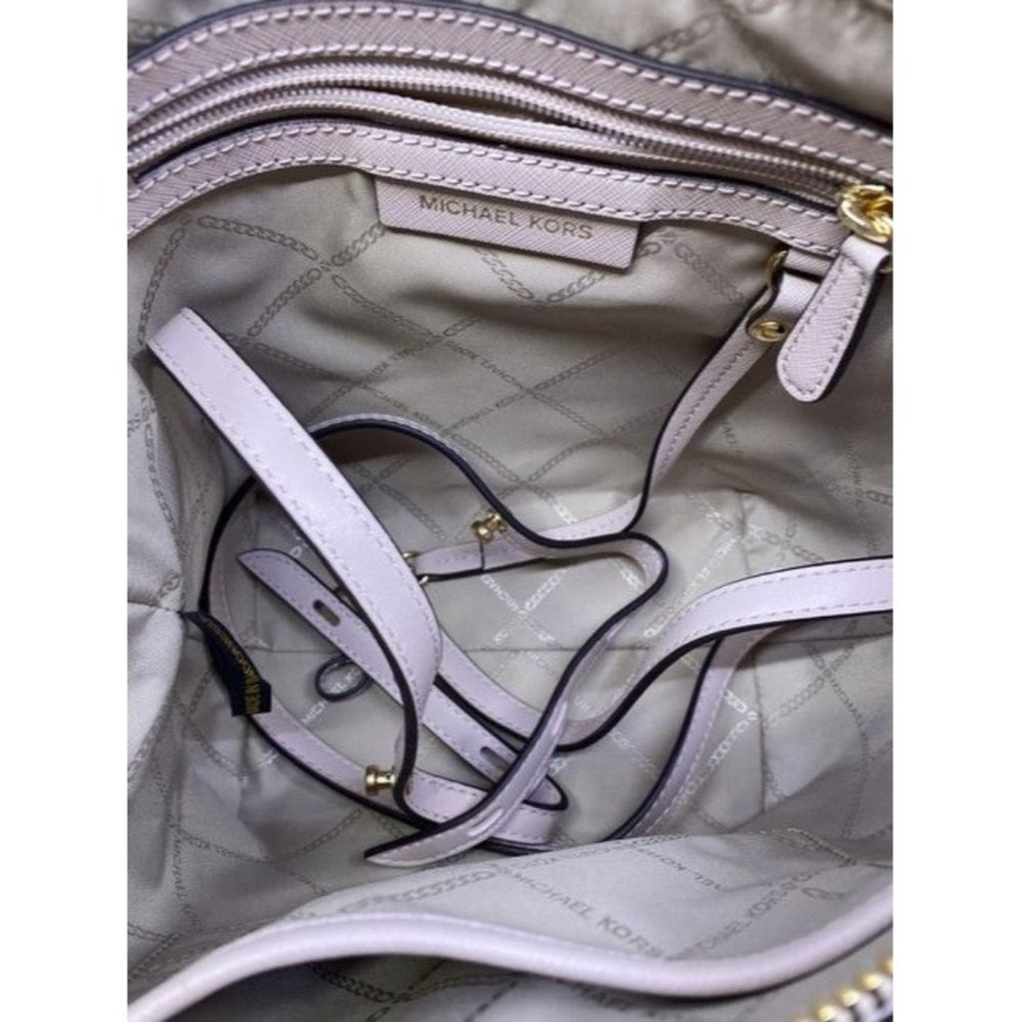 Michael Michael Kors Small Sullivan Convertible Top Zip Tote Pink Leathe…
