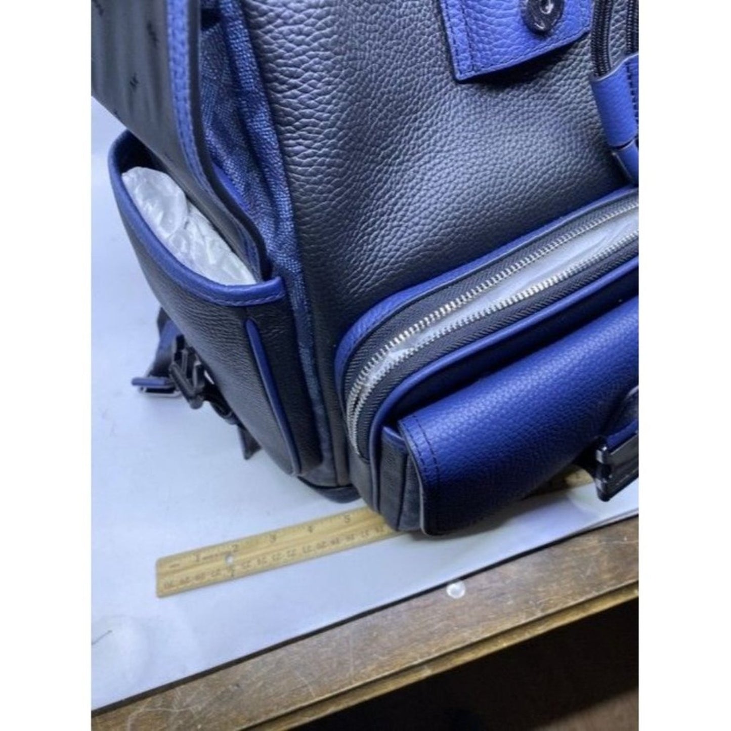 Michael Kors Hudson Logo And Rucksack Admiral Mlti Leather Backpack