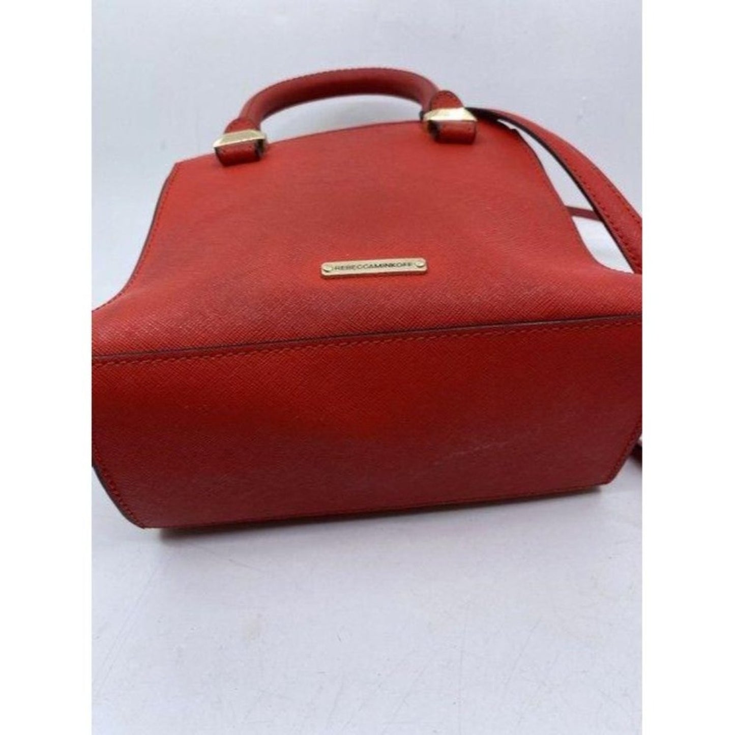 rebecca minkoff red leather cross body bag