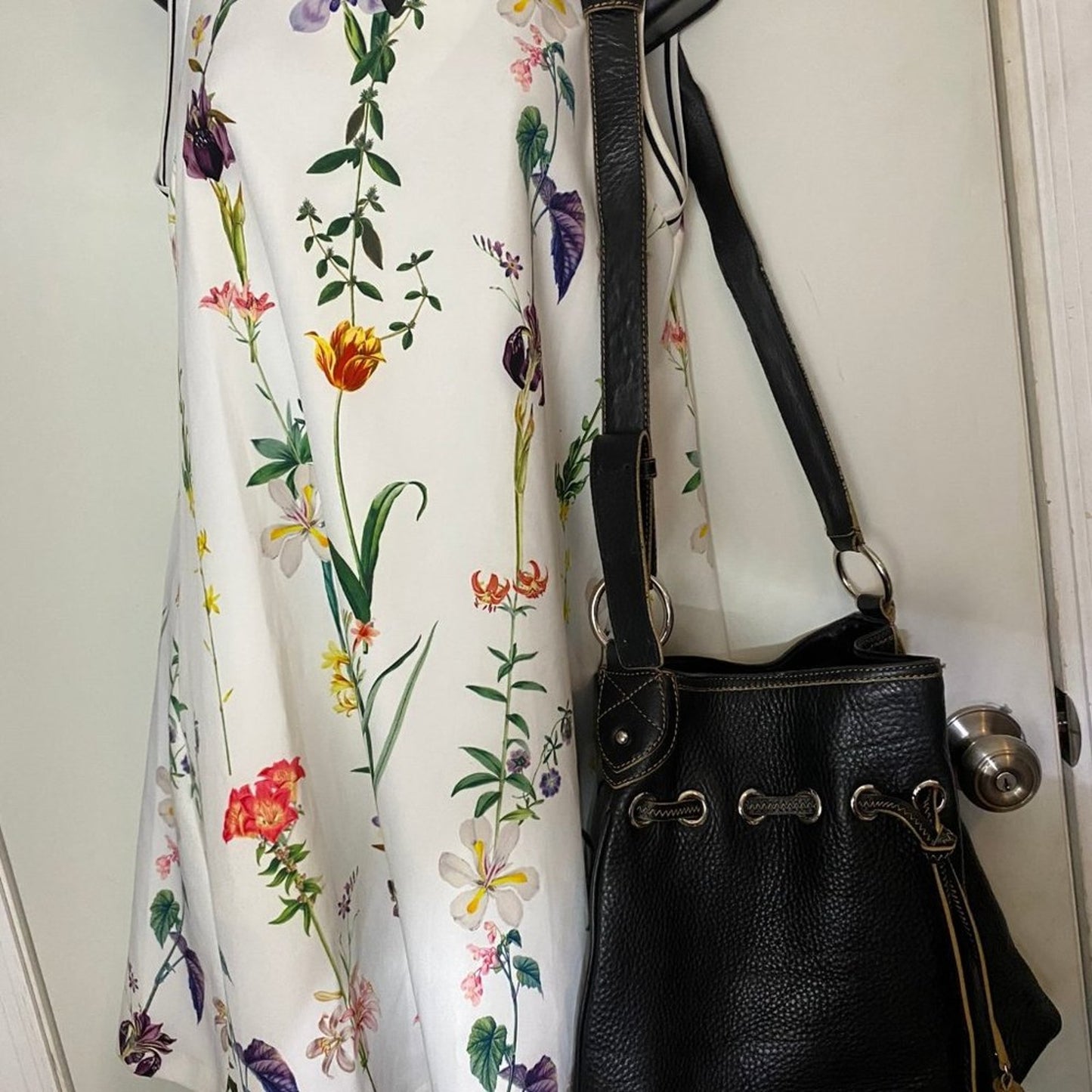 Cole Haan Black Leather Crossbody Bag