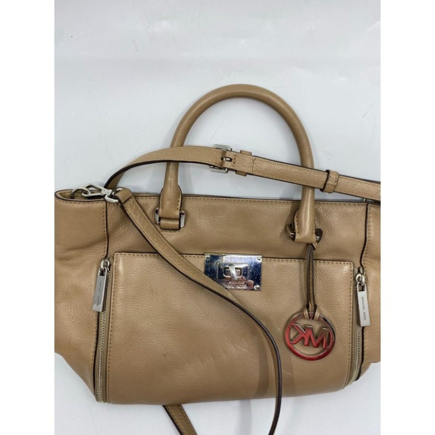 Michael Kors Lamb Leather Tan Shoulder Bag LG/MD