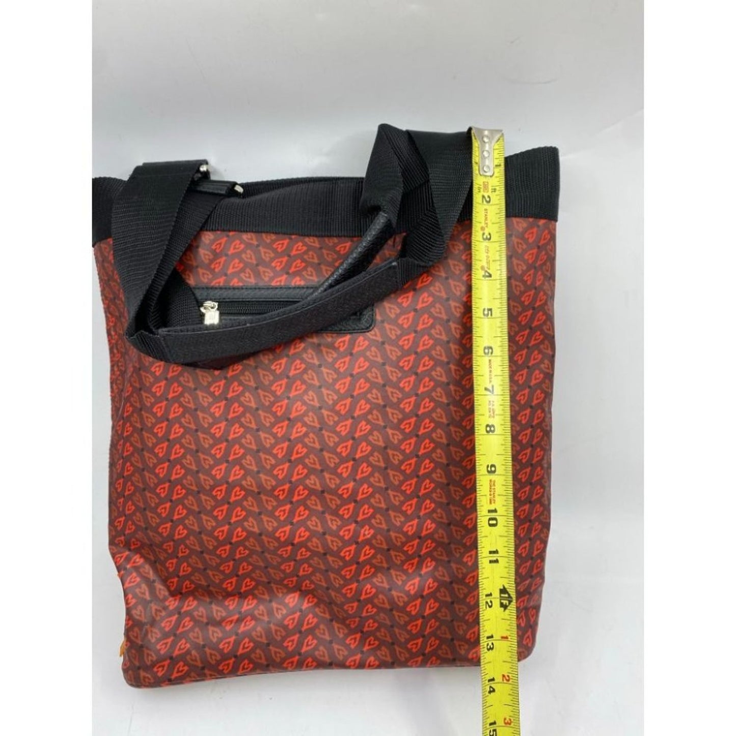 Oilcloth Orange Brown Large Nylon Tote Bag