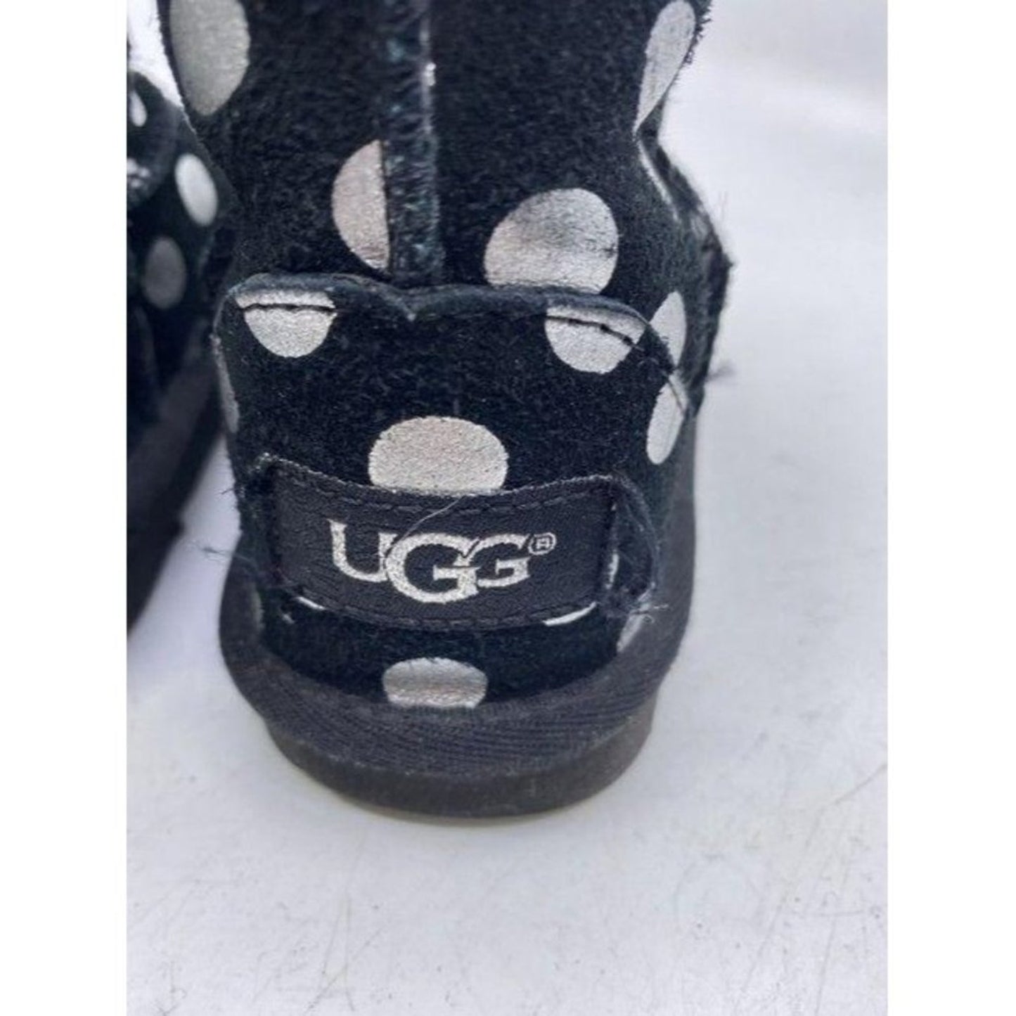 Ugg Australia Black White W Polka Dot Kid Bootsboo