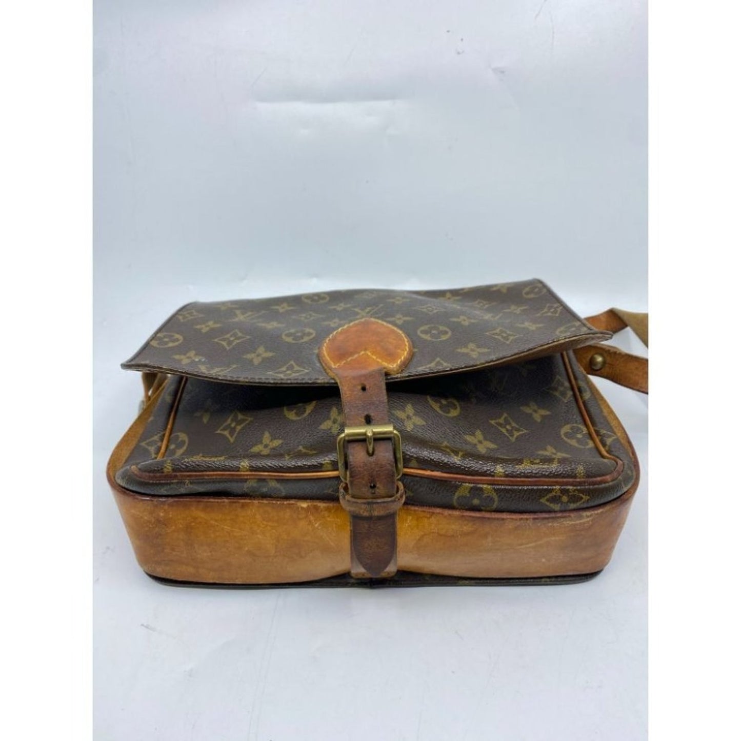 LOUIS VUITTON Brown Vintage Monogram Crossbody Bag
