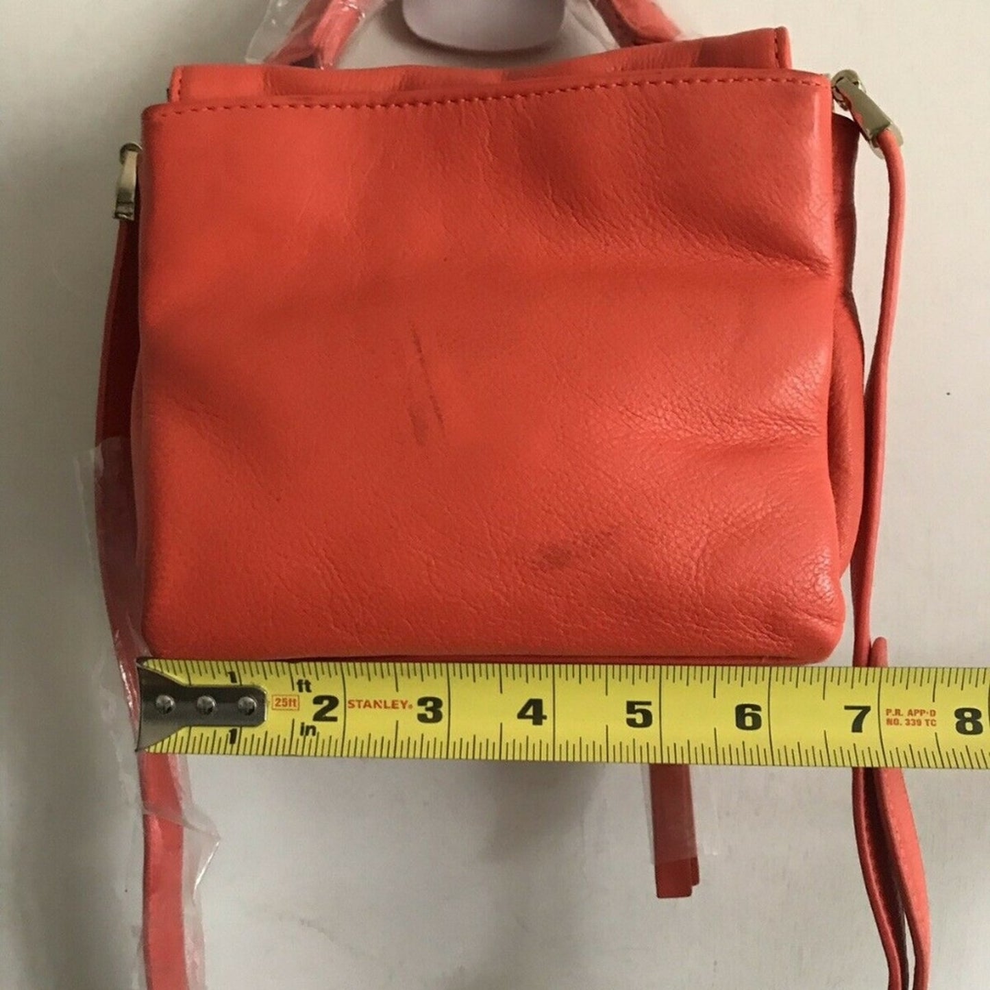 Cynthia Rowley Bright Red-Orange Mini Crossbody Ba