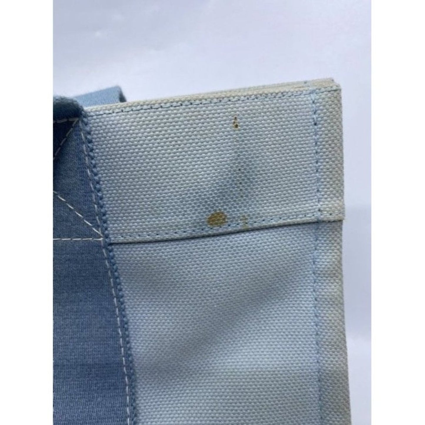 Hermes Deauville Toile Plage Mm Blue Cotton Tote