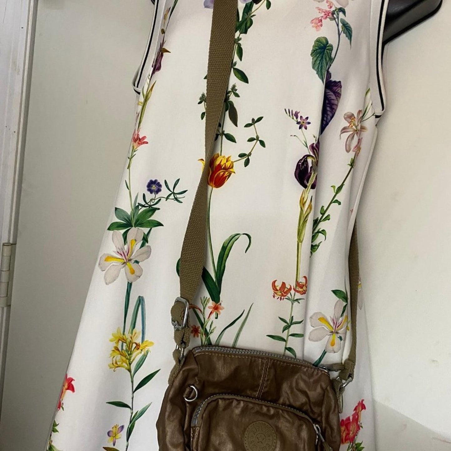 Kipling Golden Nylon Mini Crossbody Bag