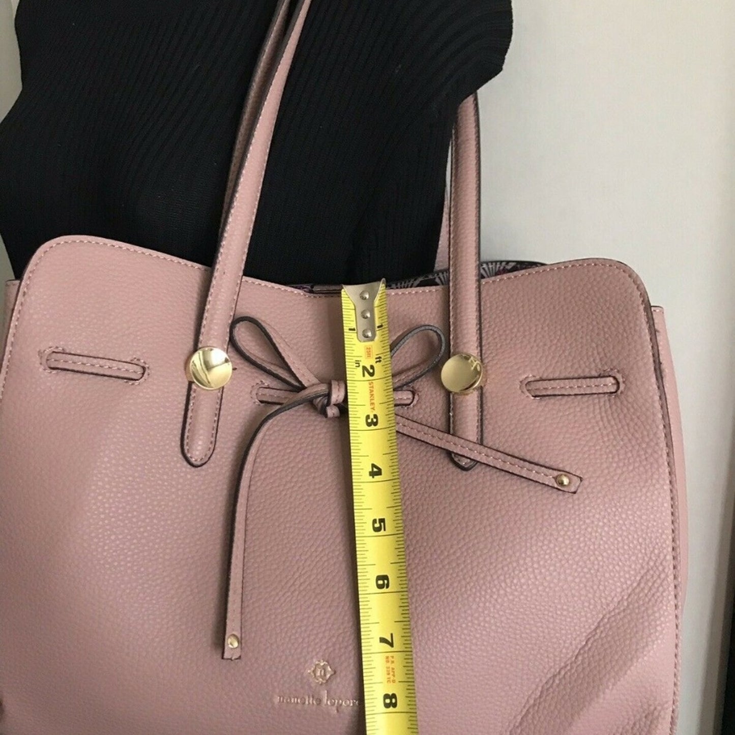 NANETTE LEPORE Large Leather Dusty Pink Handle Bag