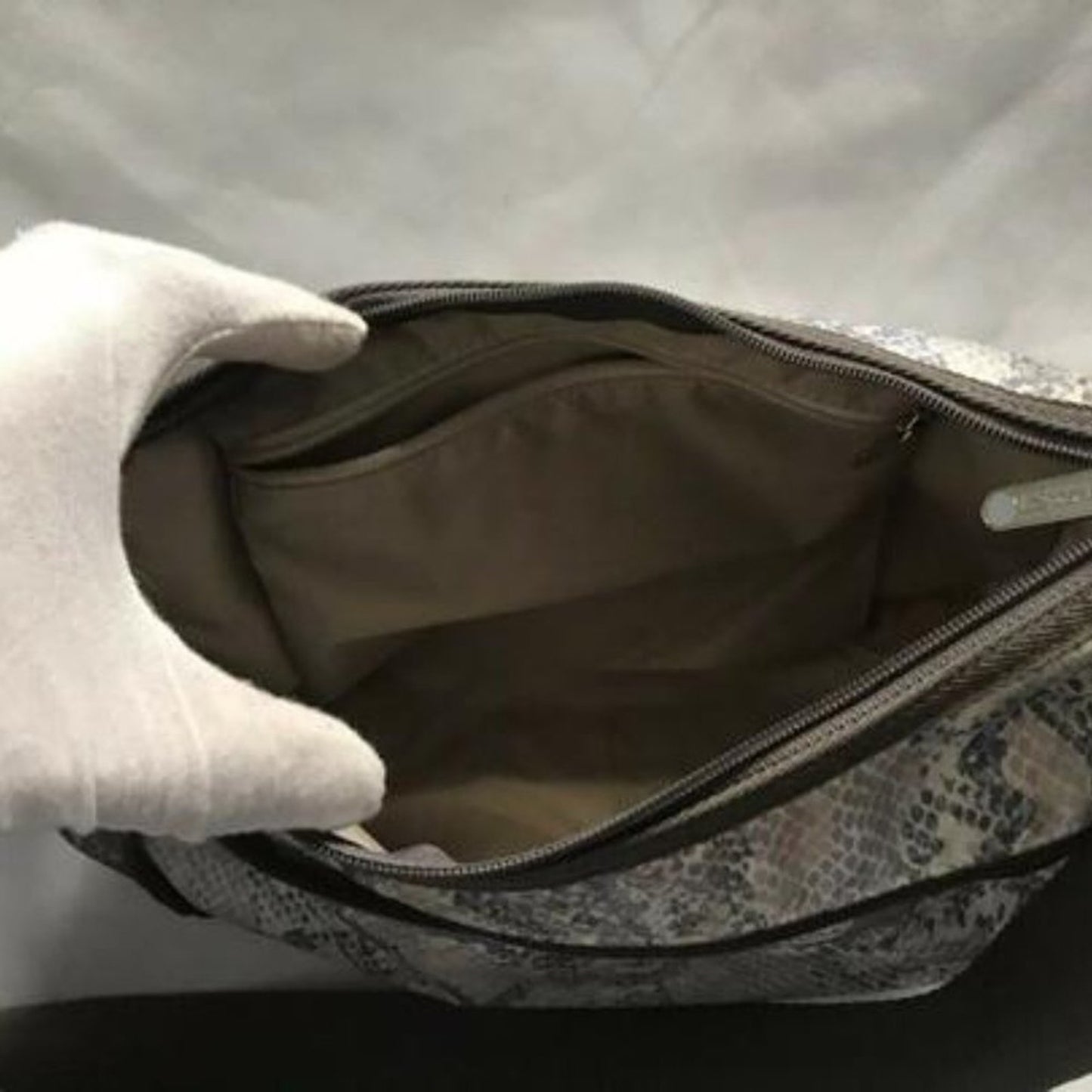 LeSportsac Snake Print Nylon Cross Body Bag