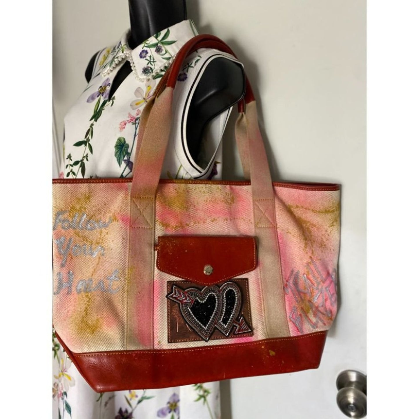 DOONEY & BOURKE Shoulder Bag Customized Pink Red