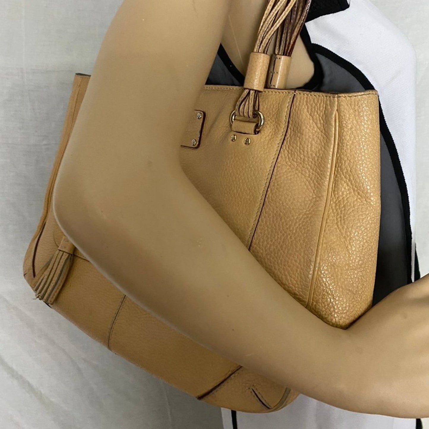 Kate Spade Tan Large Leather Tote Bag