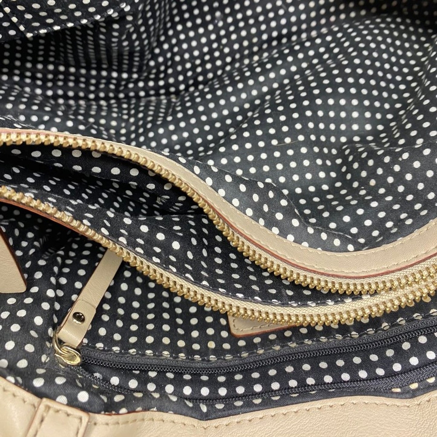 Kate Spade Tan Large Quilted Leather Tote Bag