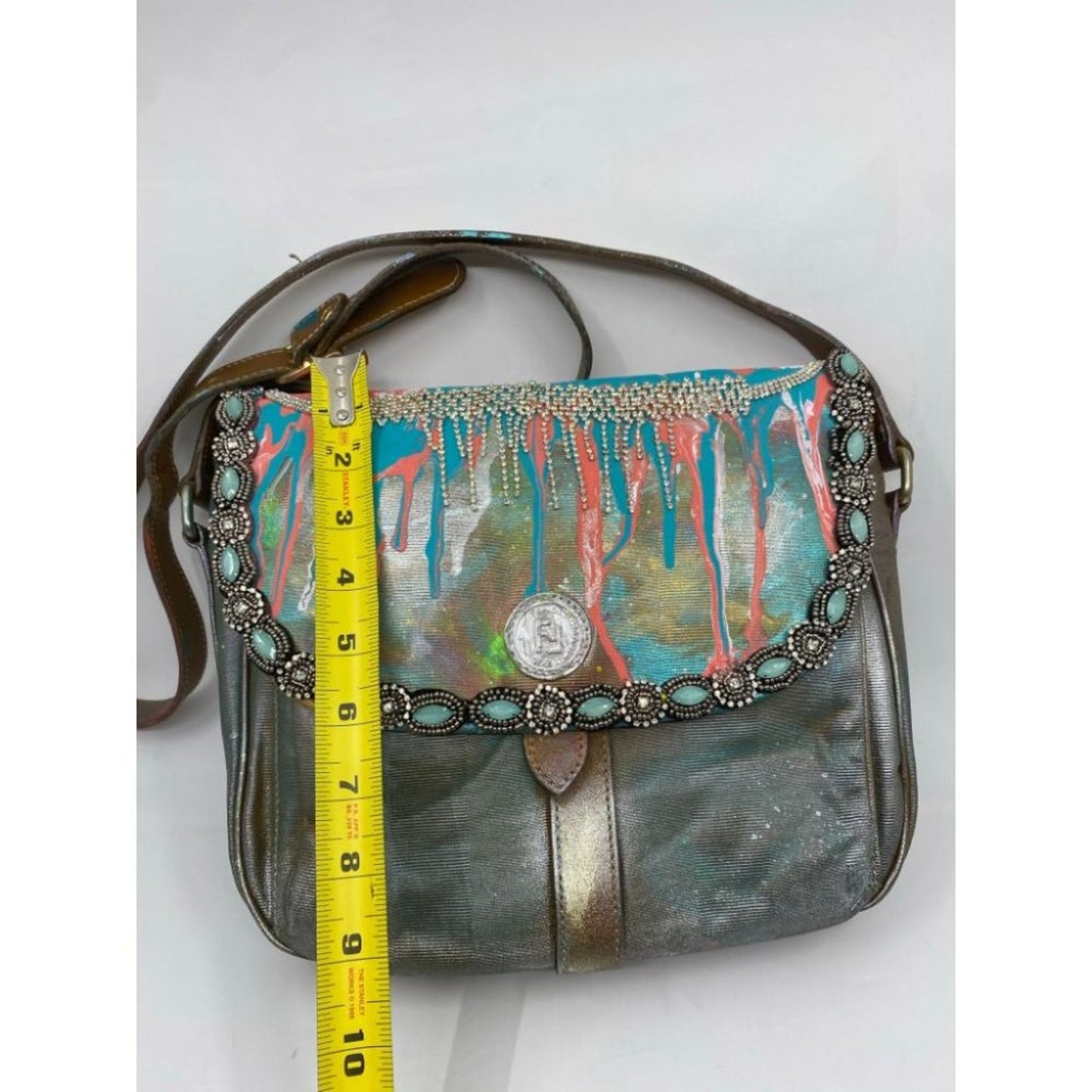 Vintage FENDI Customized with trims and Graffiti