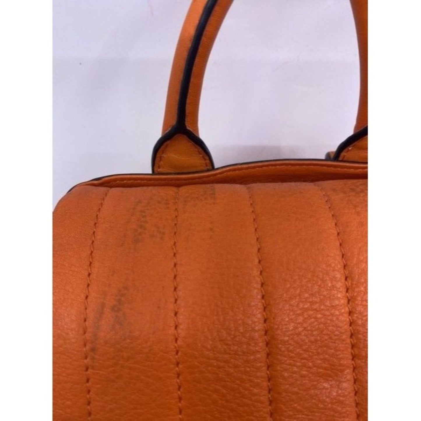 Rag And Bone Mini Pilot Orange Leather Backpack