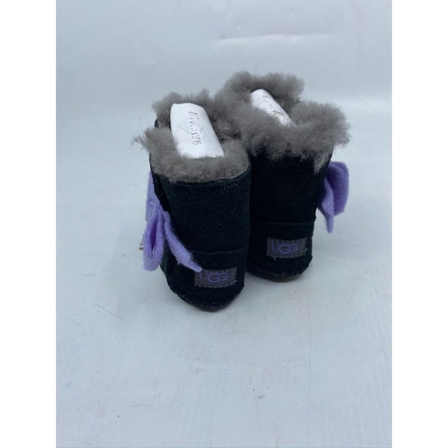 UGG Baby Black Purple Boots Size 1