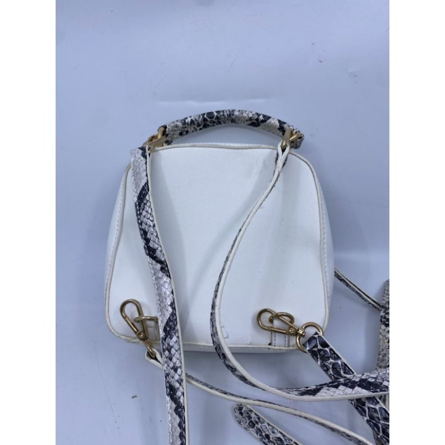 Free People Faux Leather White Back Pack