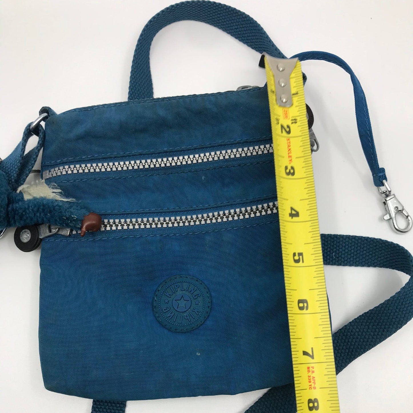 Kipling Blue Zip Nylon Cross Body Bag