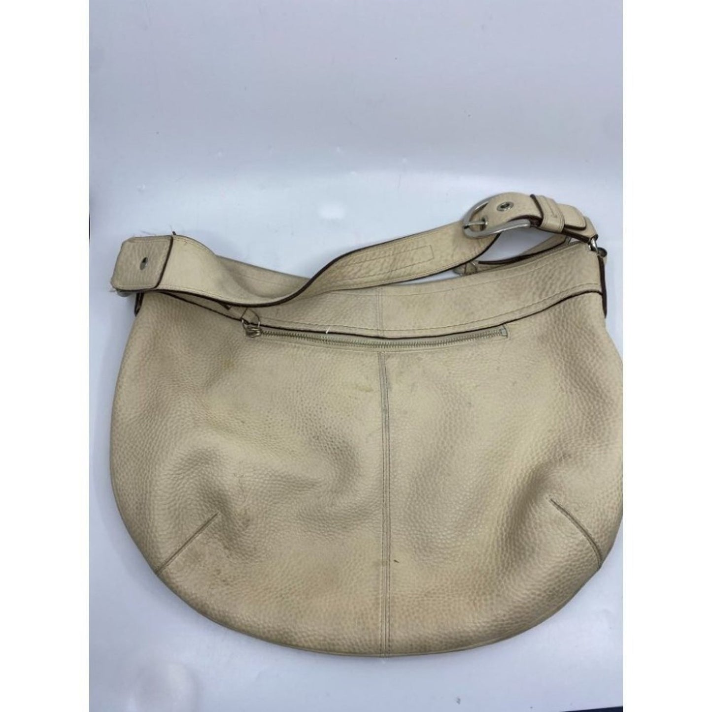 COACH Women's Large Tan Leather Shoulder Bag