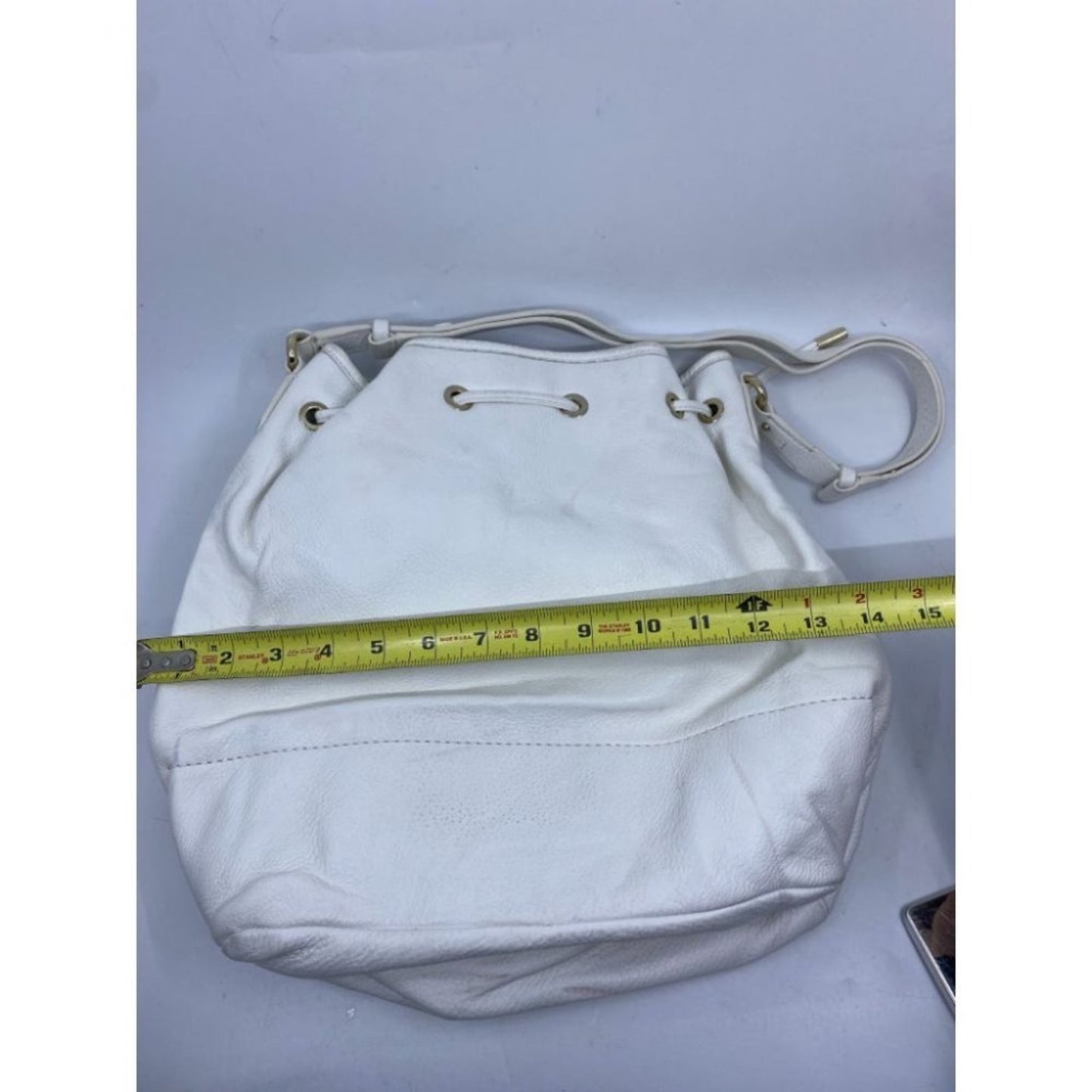 COLE HAAN White Large Leather Tote/ Shoulder Bag