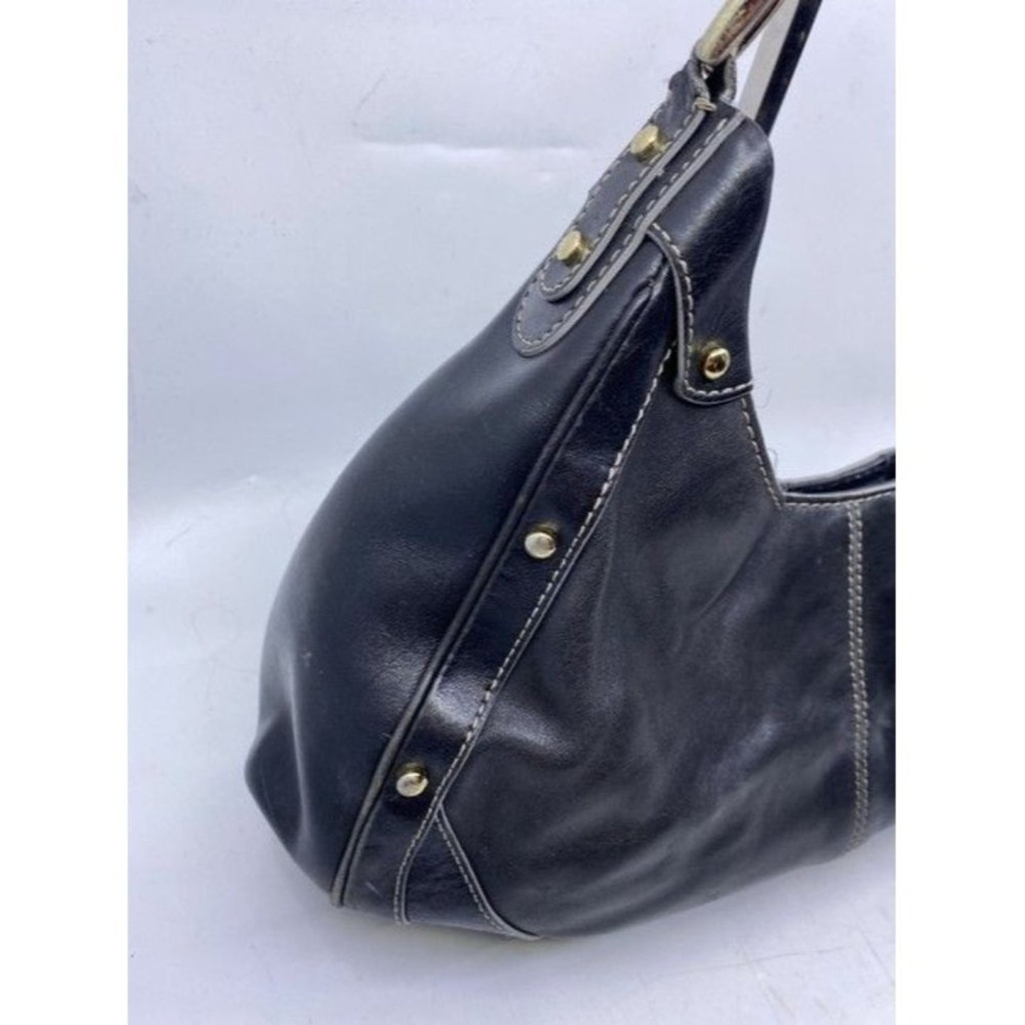 Cole Haan Medium Black Leather Shoulder Bag