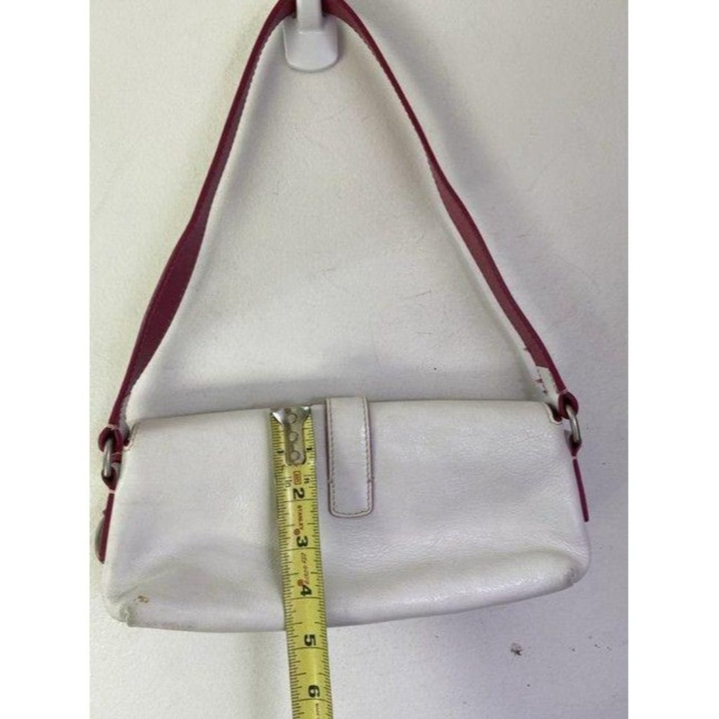 dooney and bourke mini purse white leather tote