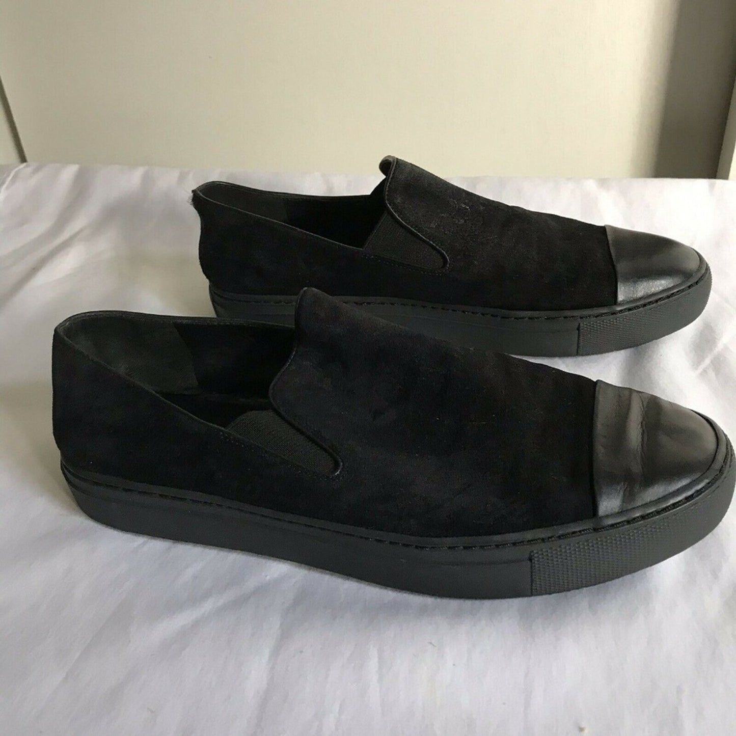 Vince Black Suede Loafers Size 9