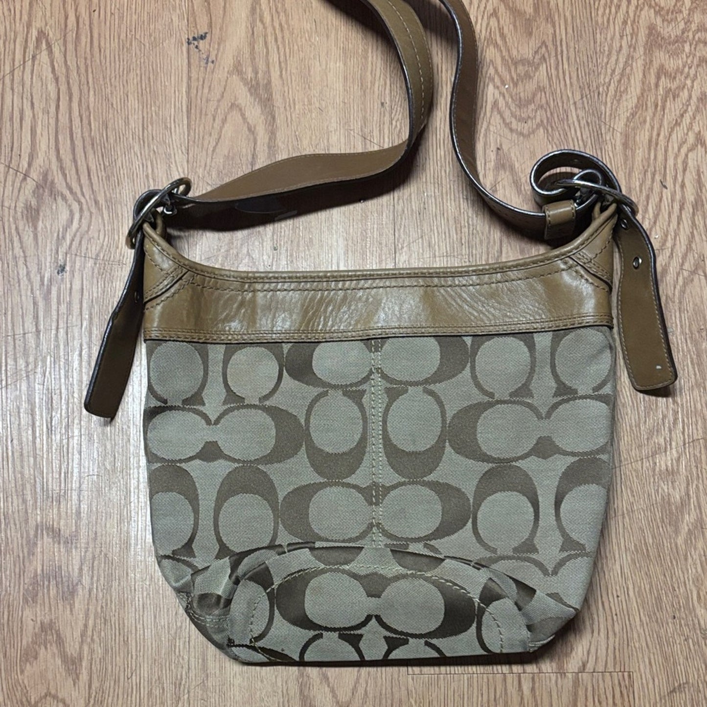 Coach Brown and Tan Crossbody Bag