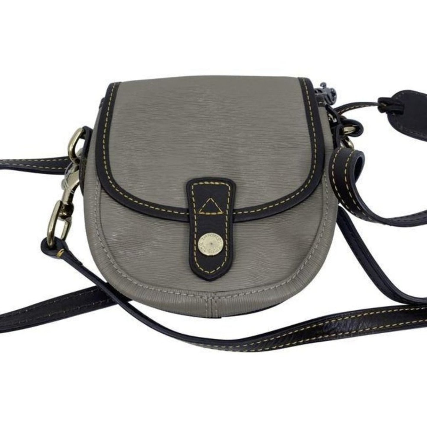 dooney and bourke small gray black cross body bag