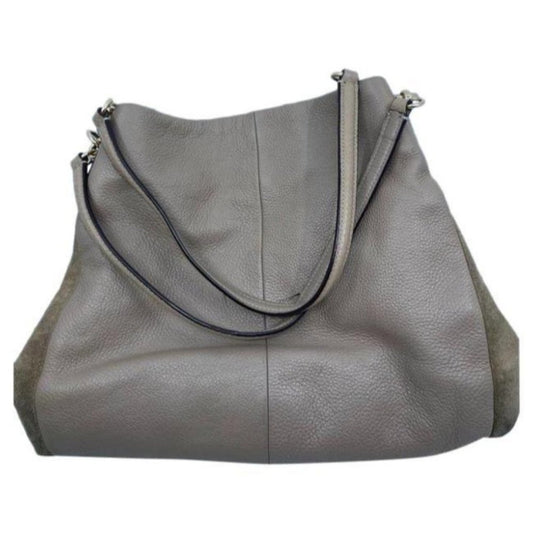 coach large eddie triple compartment tan leather s