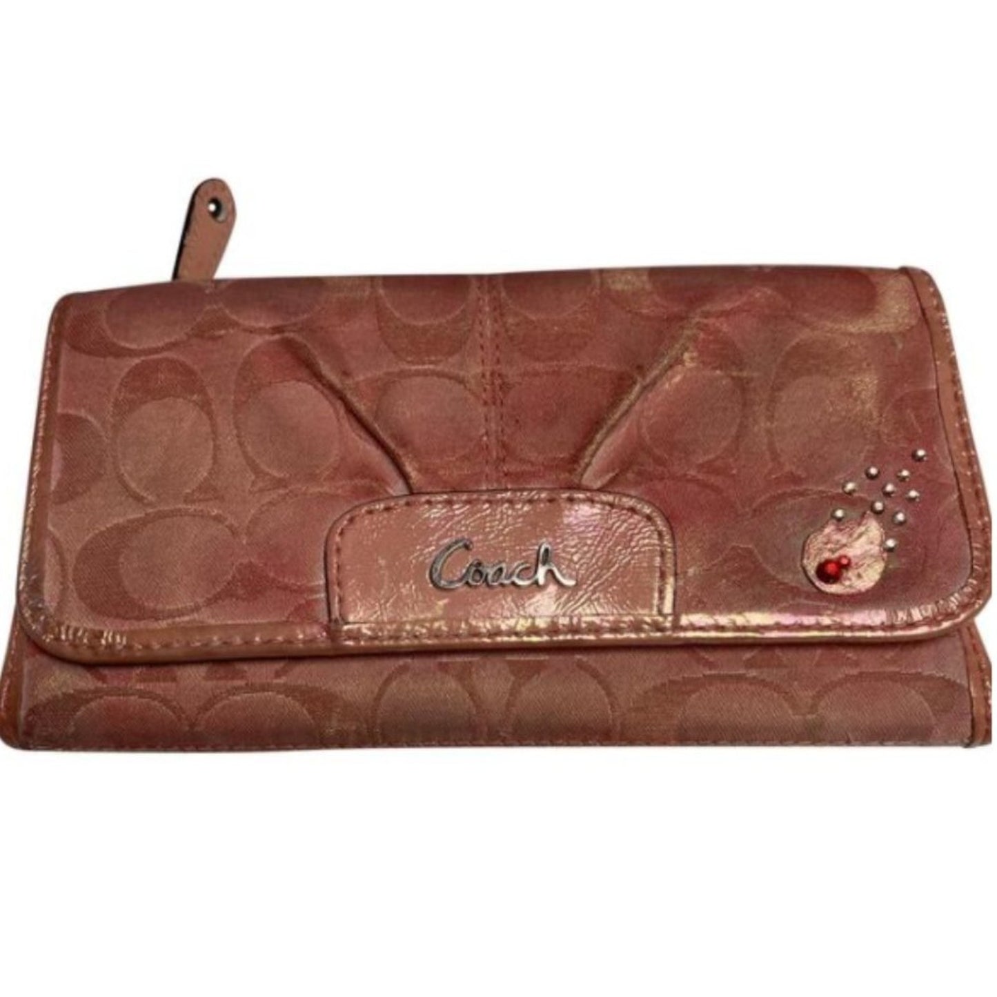Coach Pink Tri-Fold Wallet Custom Trail Blazer