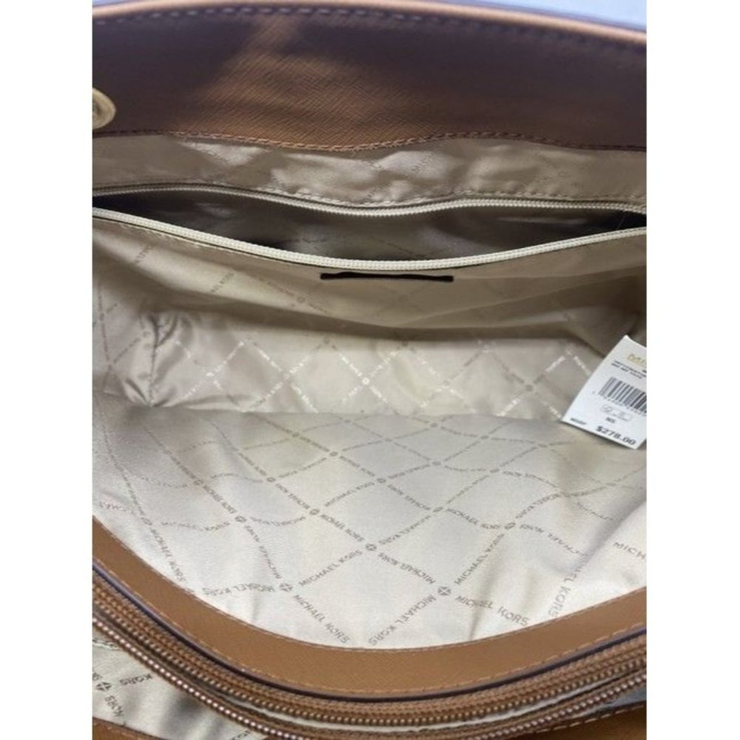 Michael Kors Walsh Borwn Leather Shoulder Bag