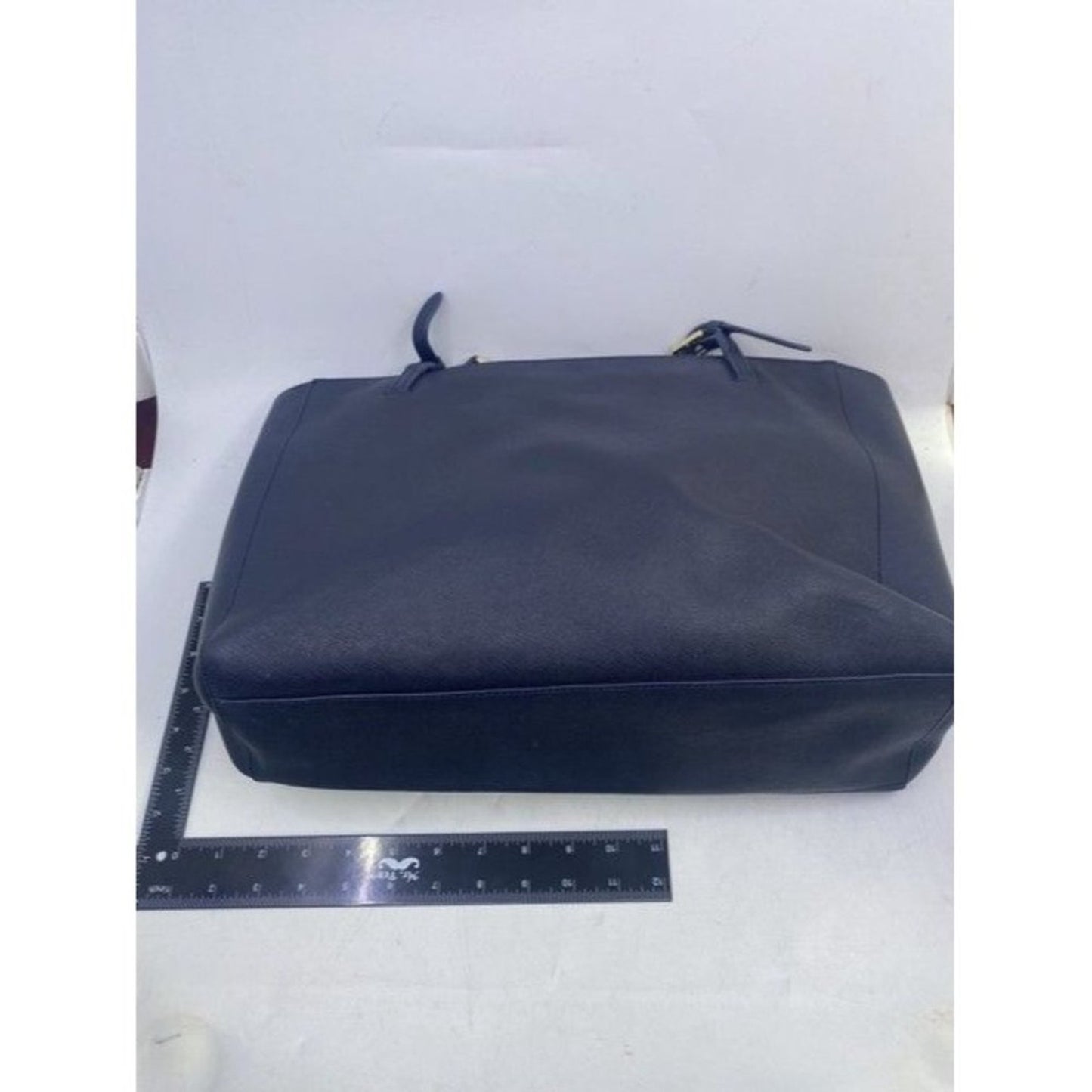 Tory Burch Padded Laptop Zip Black Leather Shoulder Bag