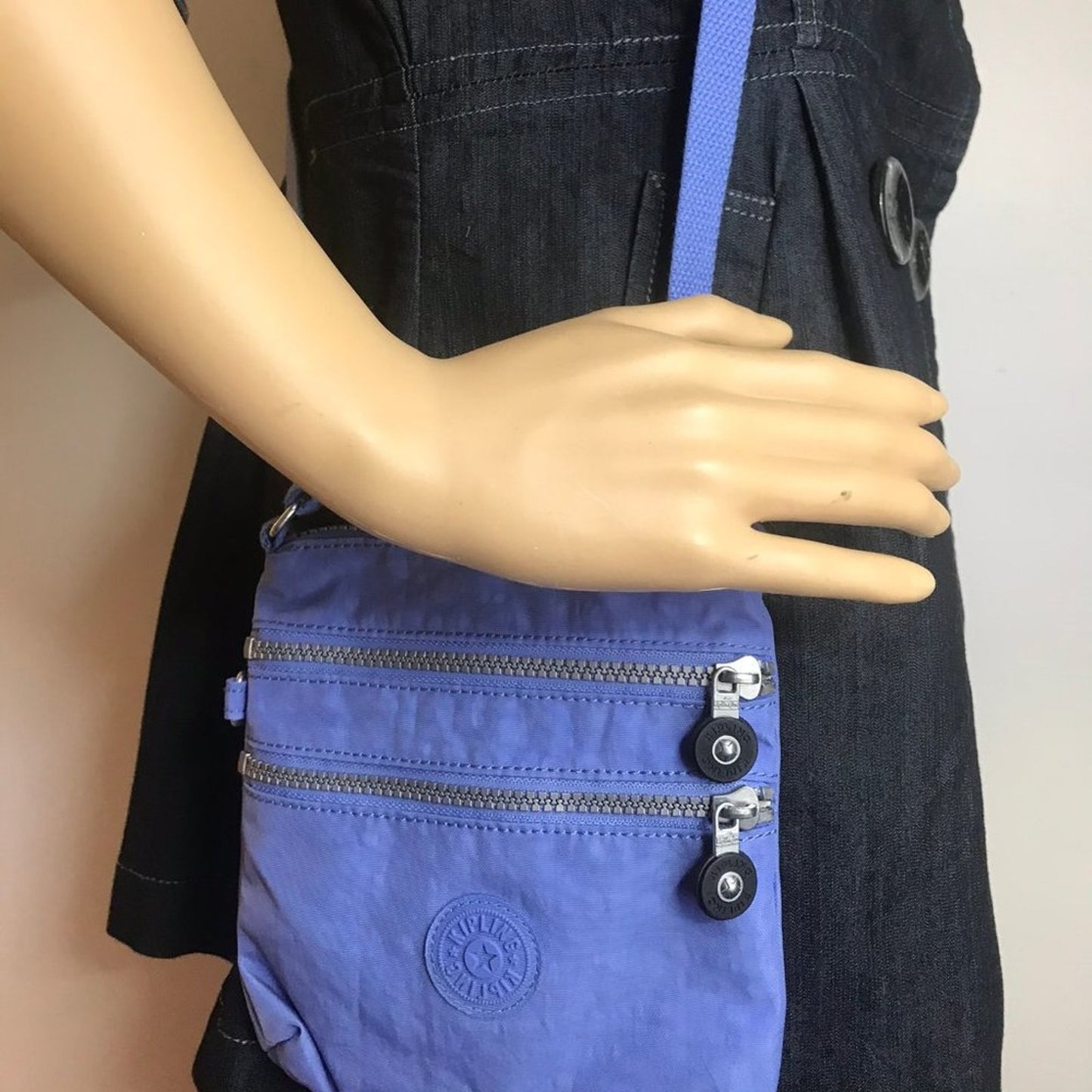Kipling Small Blue Nylon Crossbody Bag