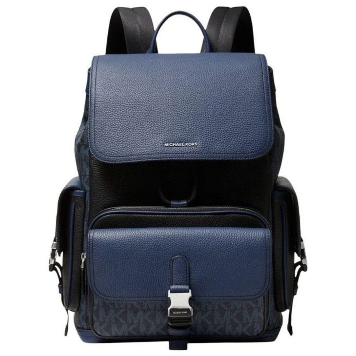 Michael Kors Hudson Logo And Rucksack Admiral Mlti Leather Backpack