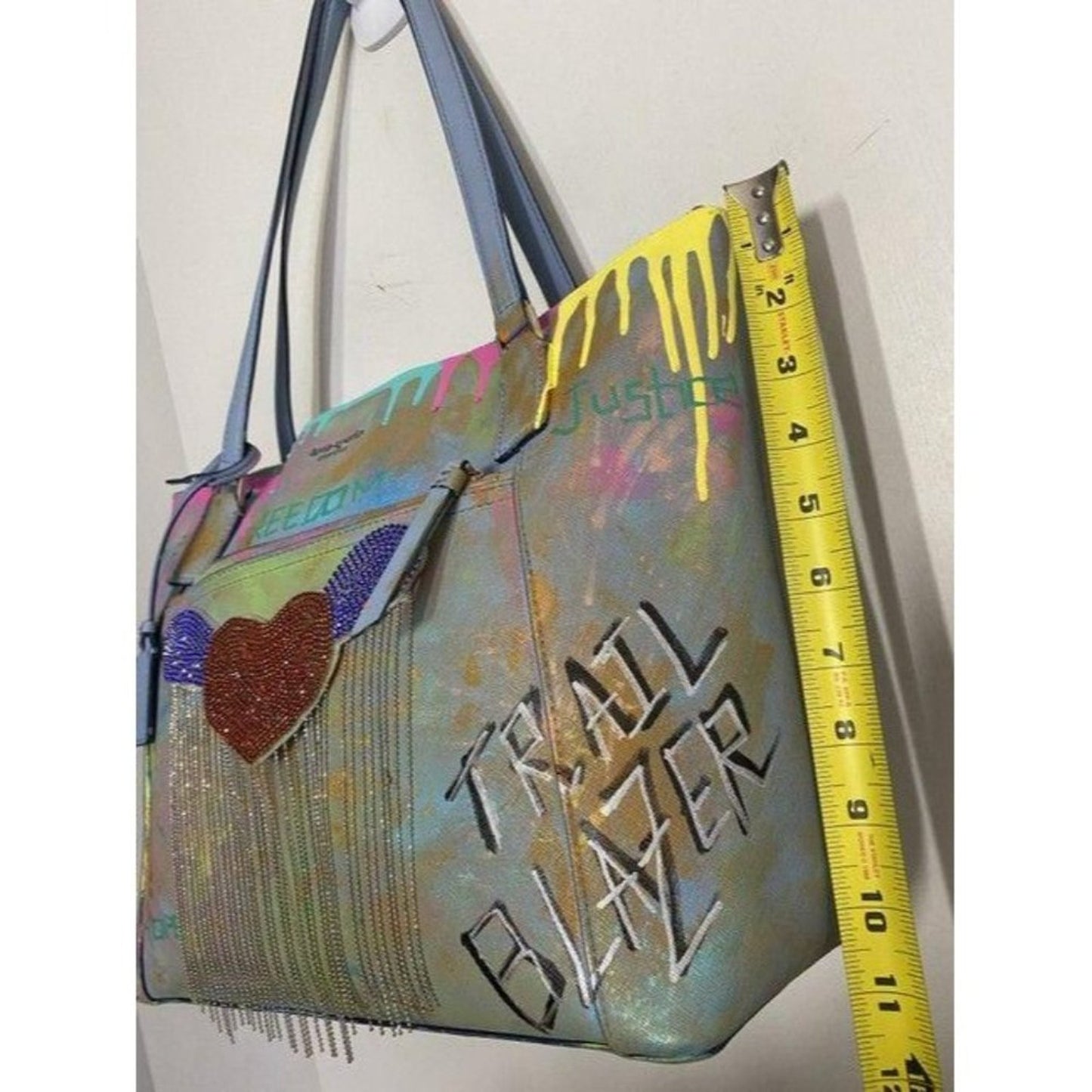 kate spade w handbag customized by me w graffi mul